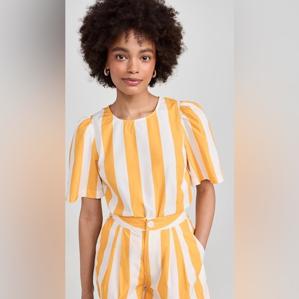 RHODE Westin Top Matching Bottom Set Cabana Stripe NWT Retail $450 Size S